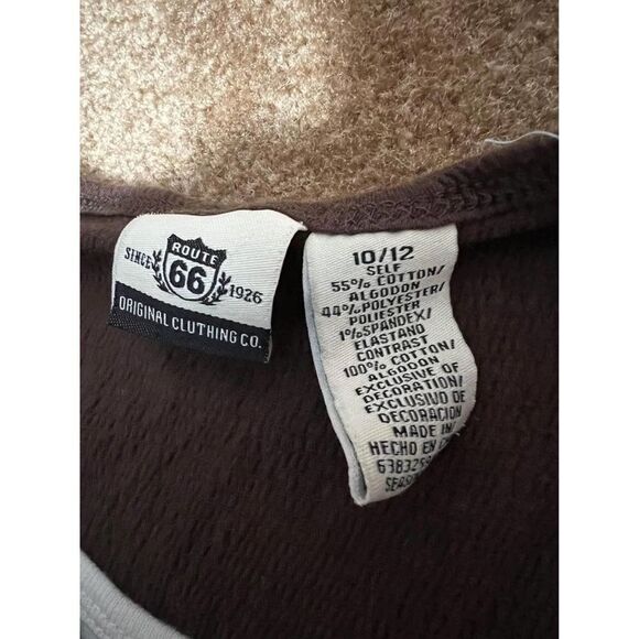 Route 66 Brown Top Sequins Girls Sz 10/12 - Picture 4 of 5